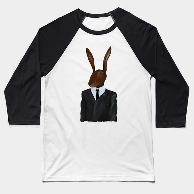 Rabbit Baseball T-Shirt by Famous When Dead